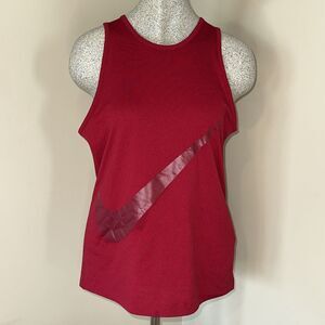 Nike Dri-Fit Women's XS Sleeveless Tank Top T-shirt Red Maroon 829997 -620